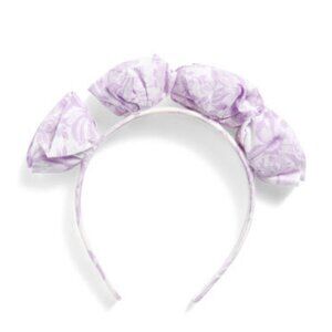 JANIE AND JACK PURPLE ROSETTE HEADBAND PURPLE